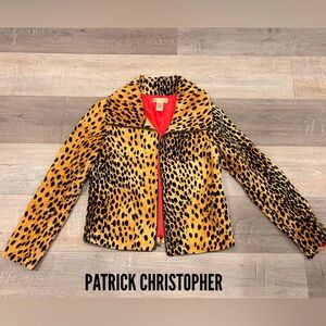 Patrick Christopher• Leopard Print Zip Jacket•Statement Coat• 🖤